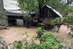 Lũ quét gây sạt lở, thiệt hại nhà cửa và hoa màu ở An Giang