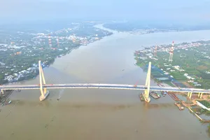 Cầu Mỹ Thuận 2 dự kiến sẽ được khánh thành vào ngày 24-12 tới