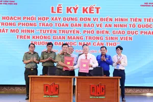 Công an TP Cần Thơ và trường Đại học Nam Cần Thơ ký kết giáo dục pháp luật cho sinh viên