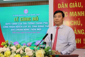 Đồng Tháp có thêm 1 huyện đạt chuẩn nông thôn mới
