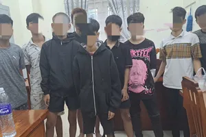 9 thanh thiếu niên chặn đường cướp tài sản ở Long Xuyên