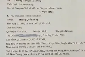 Công an tỉnh An Giang truy tìm người đàn ông bị tố lừa chạy án 4,3 tỉ đồng