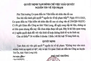 Vụ tai nạn giao thông ở Vĩnh Long: CQĐT VKSND Tối cao tạm đình chỉ giải quyết nguồn tin về tội phạm lần 2