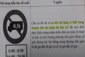 Vẫn xử phạt xe chở hàng trên 500 kg đi vào đường cấm