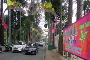 Bắt đầu lắp dựng khu Hội Hoa Xuân 2017