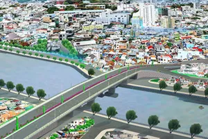 Bắt đầu xây cầu Nhị Thiên Đường 1 mới