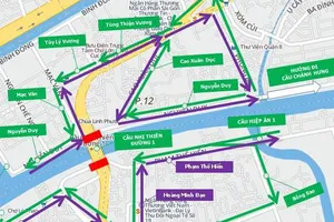 Cấm xe đi đường Nguyễn Duy và Phạm Thế Hiển