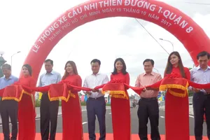 Chính thức thông xe cầu Nhị Thiên Đường 1 mới