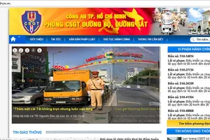 Phòng Cảnh sát giao thông có trang thông tin điện tử