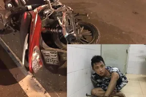 Ngã nhào khi lao vào ô tô, kẻ cướp giật ở quận 5 vẫn vùng chạy