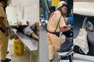 CSGT xông vào giải cứu người bị đâm nguy kịch