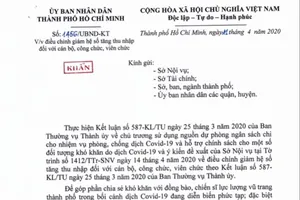TP.HCM chính thức giảm hệ số thu nhập tăng thêm của cán bộ