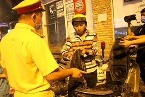 CSGT TP.HCM tung 100% quân xử lý các tình huống đột xuất 