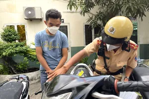 Dàn 'xe cọp' trong vụ 100 xe máy so kè tốc độ ở huyện Bình Chánh