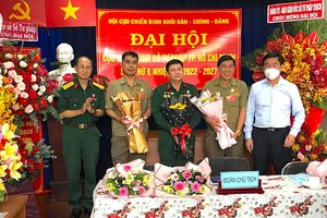 Ông Huỳnh Tấn Đạt tái đắc cử Chủ tịch Hội Cựu chiến binh Sở Tư pháp TP.HCM
