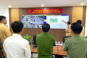 Trung tâm giám sát được đặt tại trụ sở Phòng PC08 Công an TP.HCM. Ảnh: MINH VƯƠNG