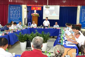 Toàn cảnh buổi đối thoại với người dân Thủ Thiêm. Ảnh: LÊ THOA