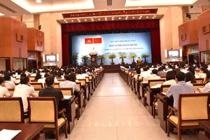 Toàn cảnh hội nghị tập huấn, ngày 22-8. Ảnh: NGUYỄN NAM