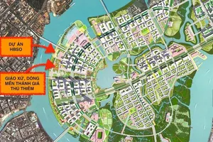 Vị trí rất đẹp của Nhà hát Giao hưởng nhạc vũ kịch TP.HCM trong quần thể Giáo xứ Thủ Thiêm và Dòng Mến Thánh giá Thủ Thiêm đang hiện hữu. Ảnh tư liệu