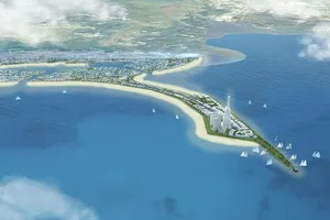 Khu vực mũi Hải Đăng với tháp biểu tượng cao 108 tầng.