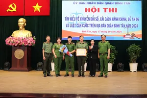Công an quận Bình Tân đoạt giải Nhất hội thi chuyển đổi số