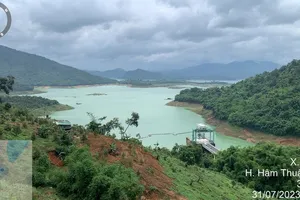 Hồ Thủy điện Hàm Thuận cắt toàn bộ đỉnh lũ, đảm bảo an toàn cho hạ du