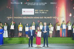 Agribank duy trì vị trí Top 10 thương hiệu giá trị nhất Việt Nam năm 2023 do Brand Finance bình chọn