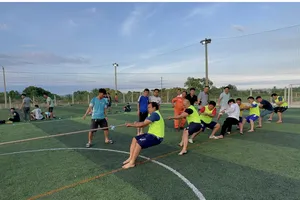 CBNV Nhiệt điện Vĩnh Tân tích cực tham gia hoạt động thể thao