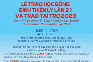 Phú Mỹ Hưng và Quỹ Đinh Thiện Lý trao tặng học bổng gần 8 tỷ đồng