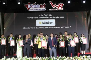 AB InBev 4 năm liên tiếp lọt Top 10 công ty đồ uống uy tín năm 2023