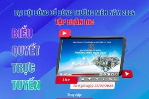Tập đoàn DIC tổ chức Đại hội đồng cổ đông vào ngày 26-4