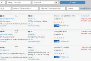 Đặt vé xe khách trực tuyến uy tín với VEXE24H
