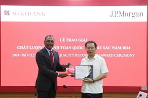 Agribank vinh dự nhận giải thưởng “Chất lượng Thanh toán quốc tế xuất sắc năm 2024” từ JPMorgan