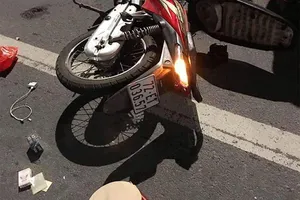 Thiếu tá công an bị nạn lúc kiểm tra xe vi phạm