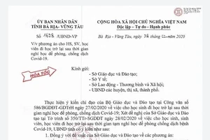 Bà Rịa-Vũng Tàu: Mầm non, tiểu học, THCS nghỉ đến 7-3