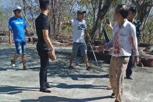 Nhóm người đập phá, đánh người ở Khu du lịch Long Sơn