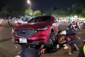 Vũng Tàu: Cố tình tông xe để giữ người nghi trộm xe máy?