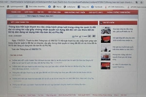 Tỉnh Bà Rịa - Vũng Tàu còn 28 cuộc thanh tra chưa có kết luận