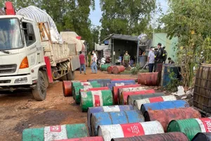 Phát hiện cơ sở tái chế nhớt thải thành dầu FO trái phép ở Bà Rịa- Vũng Tàu 