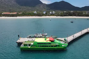Cảng tàu khách Côn Đảo đón thử nghiệm tàu chở gần 200 khách