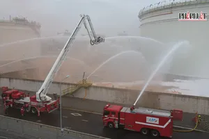 Diễn tập chữa cháy quy mô 'khủng' tại Nhà máy hóa dầu Long Sơn