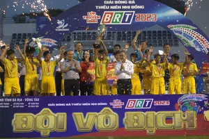 Đội bóng đá U-11 và U-13 Vũng Tàu vô địch Cup BRT năm 2023
