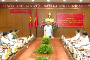 Đại tướng Tô Lâm thông qua báo cáo Bảo vệ chính trị nội bộ tại Bà Rịa- Vũng Tàu