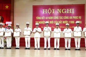 Công an Bà Rịa- Vũng Tàu tổng kết 40 năm phục vụ sự nghiệp đổi mới đất nước