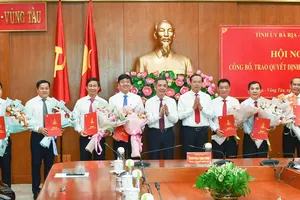 Bà Rịa - Vũng Tàu điều động, bổ nhiệm cán bộ lãnh đạo