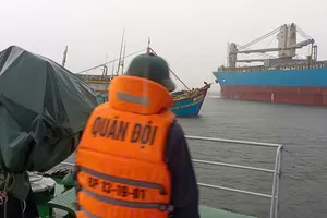 2 tàu cá bị chìm sau va chạm với tàu hàng trên vùng biển Vũng Tàu