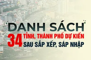 Infographic: Dự kiến tên gọi, trung tâm hành chính của 34 tỉnh thành sau sáp nhập