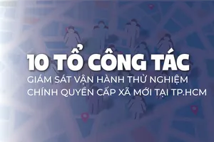 10 tổ công tác giám sát vận hành thử nghiệm chính quyền cấp xã mới tại TP.HCM