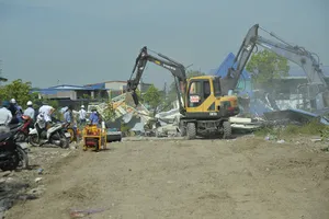 Hải Phòng đã phá dỡ 150/159 công trình vi phạm trên đất quốc phòng