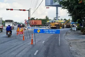 Đã khắc phục hư hỏng khu vực BOT tuyến tránh Cai Lậy